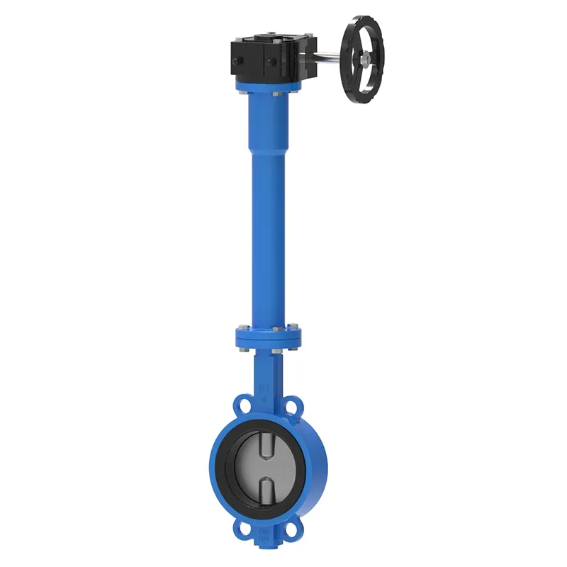 Gear Wafer vlinderklep verlengde steel