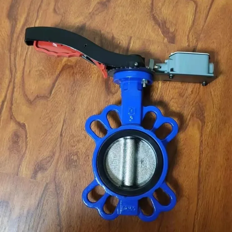 Lever Signal Actuated Wafer Butterfly Valve Touch Active