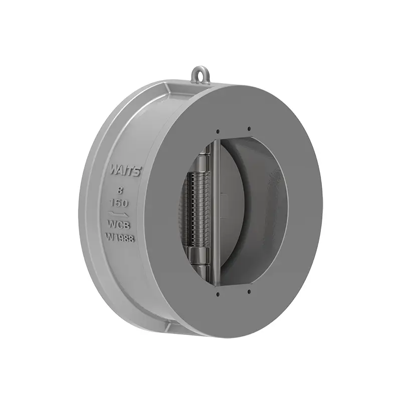 Zachte afdichting met dubbele plaat terugslagklep